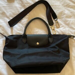 Longchamp tote with strap